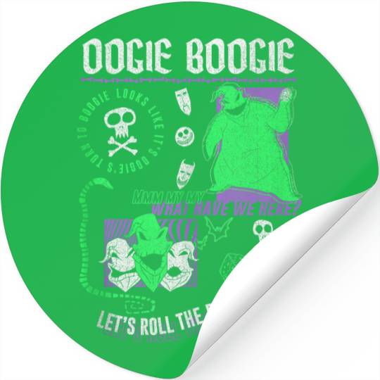 disneys The Nightmare Before Christmas Oogie Boogie Poster Stickers