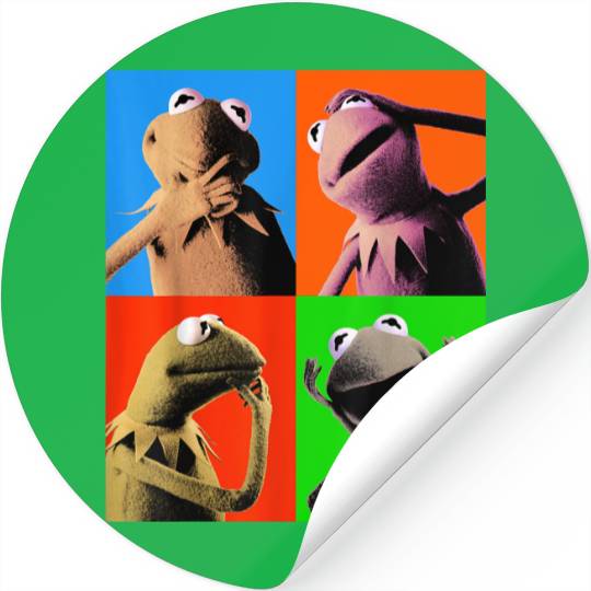disneys The Muppets K the frog Pop Art Stickers