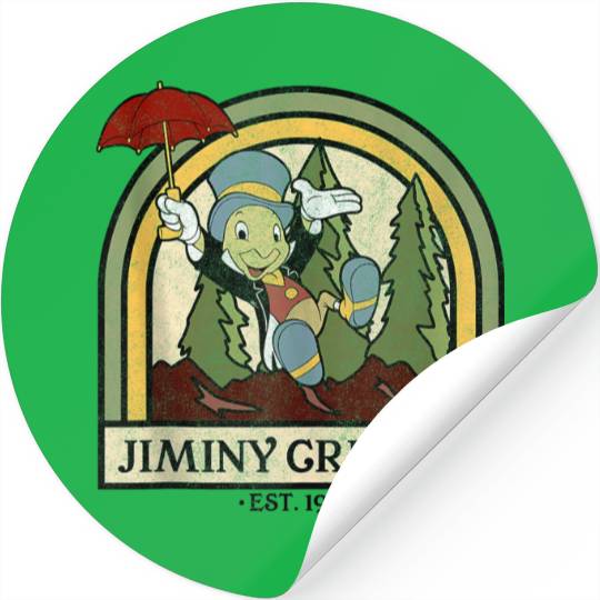 disneys Pinocchio Jiminy Cricket Established 1940 Stickers