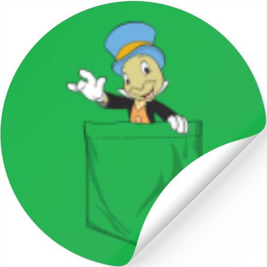 disneys Pinocchio Jiminy Cricket Faux Pocket Stickers