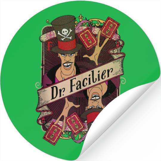 disneys The Princess And The Frog Dr Facilier Playing Card Stickers
