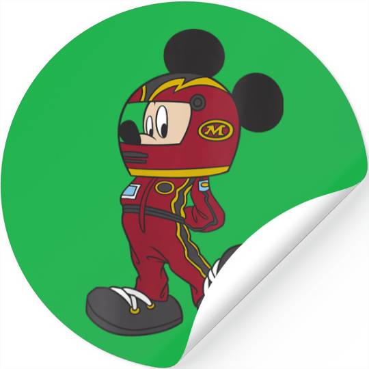 disneys Mickey Mouse Race Car Driver Outfit Stickers
