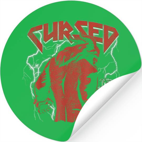 disneys Beauty The Beast Cursed Heavy Metal Stickers