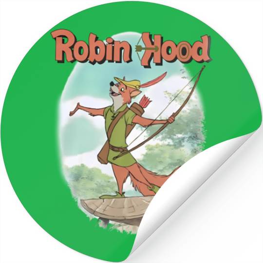 Vintage Robin Hood Stickers, Robin Hood Disney Stickers