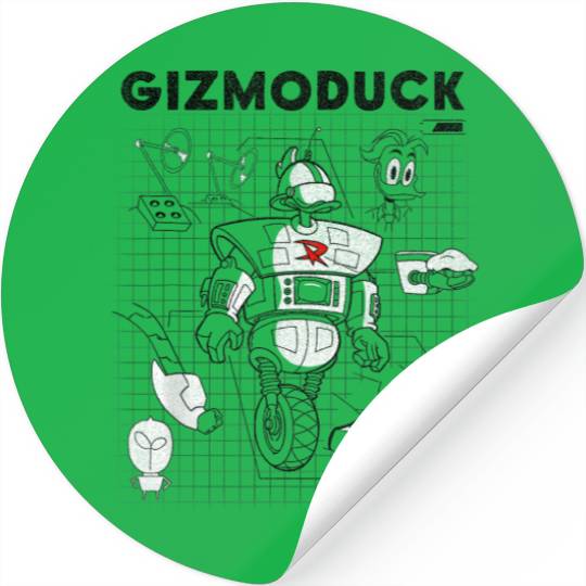 Disney DuckTales Gizmoduck Schematic Stickers
