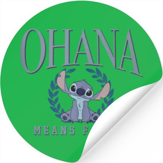 Disney Lilo Stitch Sitting Ohana Family Stickers