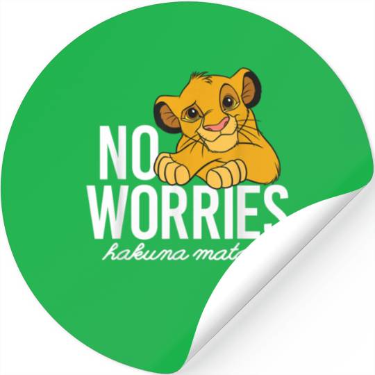 Disney Lion King Classic No Worries Simba Stickers