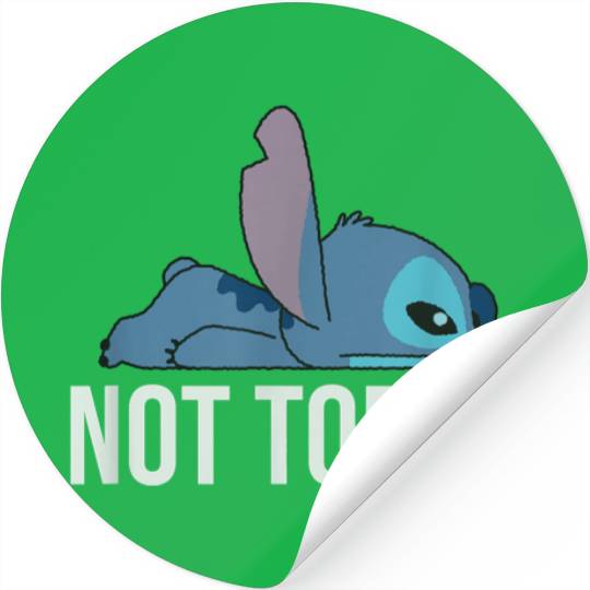 Disney Lilo Stitch Tired Not Today Quote Stickers