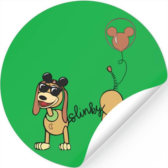 Slinky Dog Stickers, Disney Balloon Tank