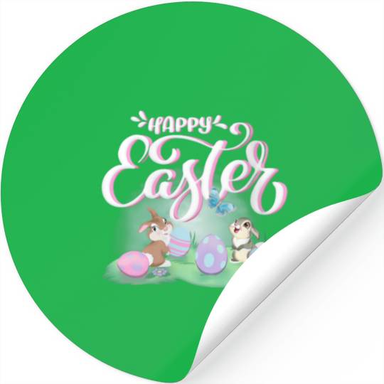 Womens Disney Bambi Happy Easter Thumper Amp Mis Stickers