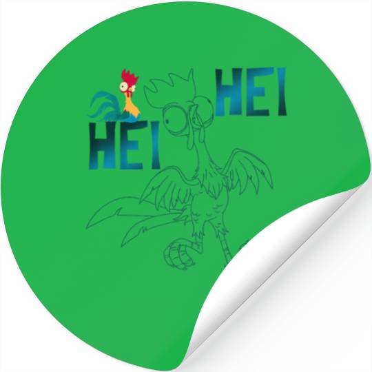 Disney Moana Hei Hei Outline Stickers