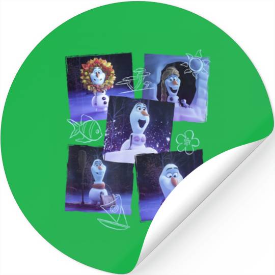 Disney Olaf Presents Classic Costume Panels Stickers