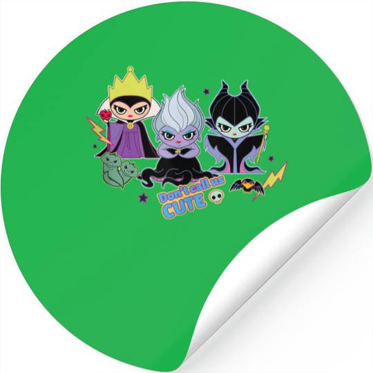 Disney Villains Chibi Dont Call Us Cute Stickers
