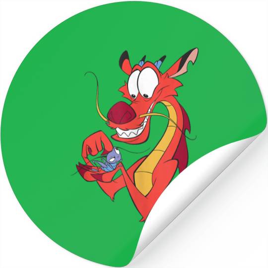 Disney Mulan Mushu And CriKee Pocket Logo Stickers