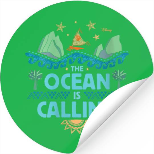 Disneyss Moana The Ocean Is Calling Stickers