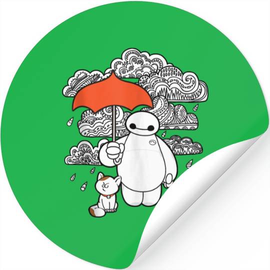 Disney Big Hero 6 Baymax Patterned Clouds Stickers