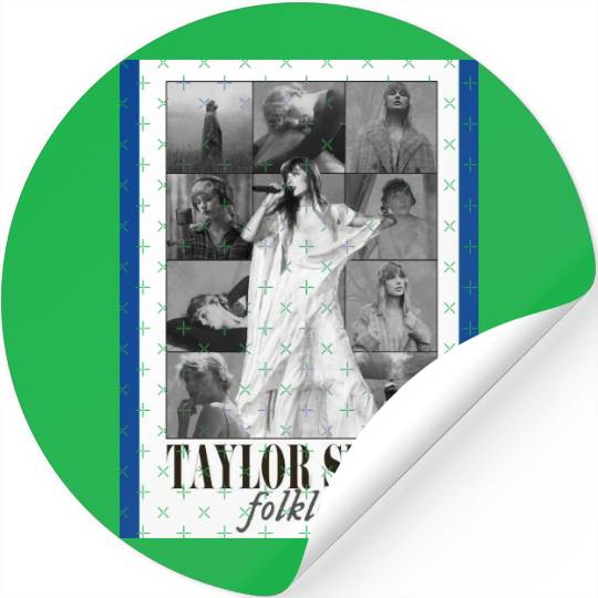 Swift Folklore Eras Tour Poster Active Stickers
