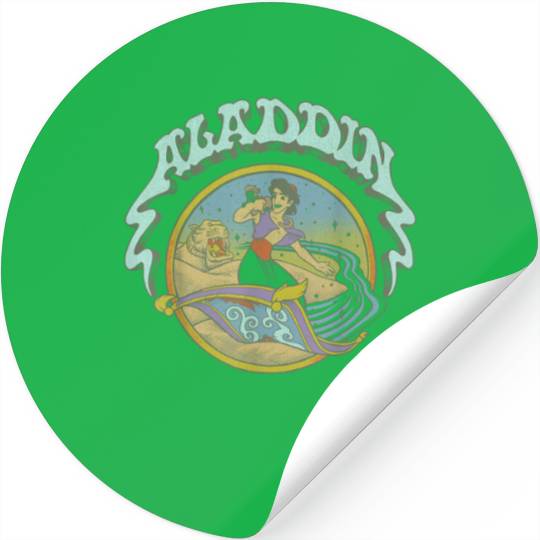 Disney Aladdin And Abu Magic Carpet Surfing Stickers