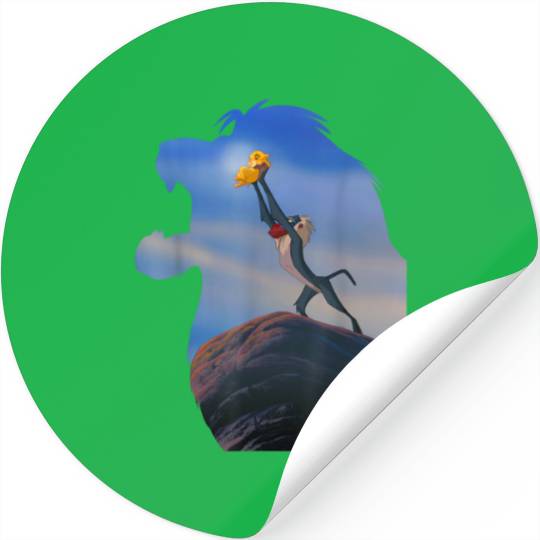 Disney Lion King Mufasa Silhouette Pride Rock Rafiki Simba Stickers