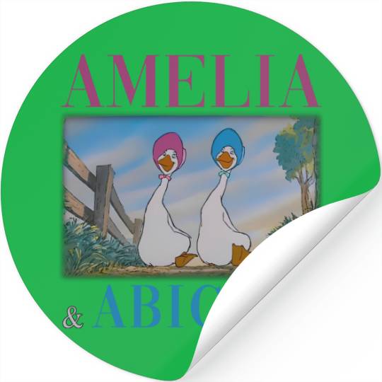 Amelia And Abigail The Aristocats 1970 Stickers Disney Stickers