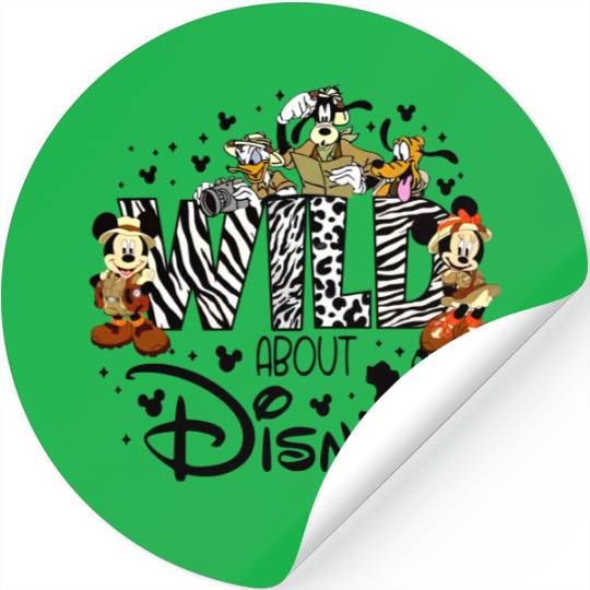 Wild About Disney Stickers, Disney Animal Kingdom Stickers, Cute Animal Kingdom Stickers, Disney Safari Stickers