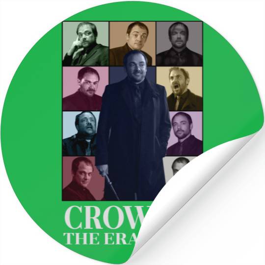 Crowley Supernatural Eras Tour Stickers, Crowley Supernatural Vintage Stickers