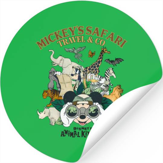 Disney Animal Kingdom Stickers, Vintage Animal Kingdom Stickers