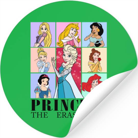 Eras Tour Disney Princess Stickers, Disney Princess Stickers, Eras Tour x Disney Princess Stickers