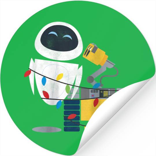Disneyss Pixars Wall e Eve Christmas Light Wrap Stickers