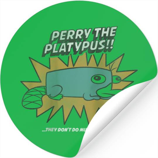 Disneyss Phineas And Ferb Perry The Platypus Stickers