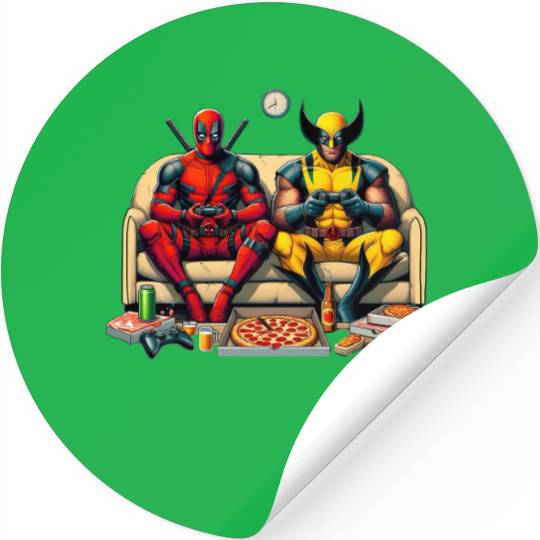Deadpool Stickers, Disney Superhero Funny Stickers, Disney Wolverine