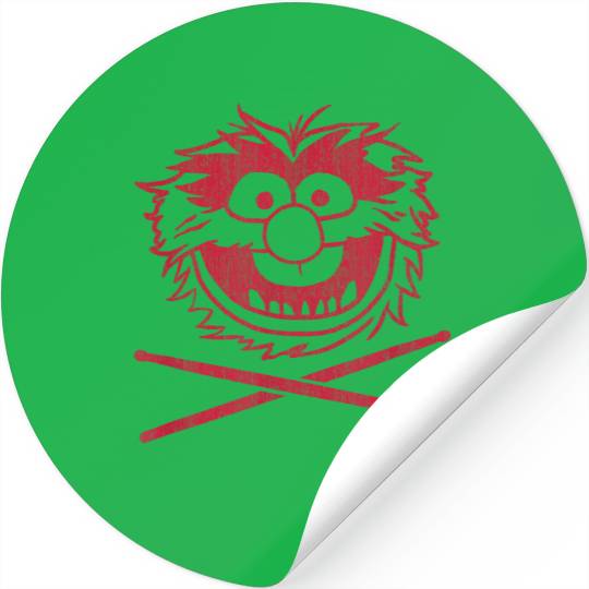 Disney The Muppets Party Animal  Red Drummer Pos Stickers