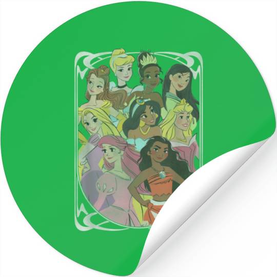 Disney Princess Royal Framed Group Portrait Stickers