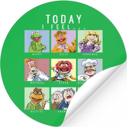 Disney The Muppets Today I Feel Box Up Character Stickers