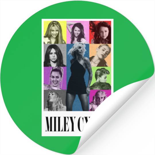 Miley Cyrus Eras Tour Shirt Flowers Stickers