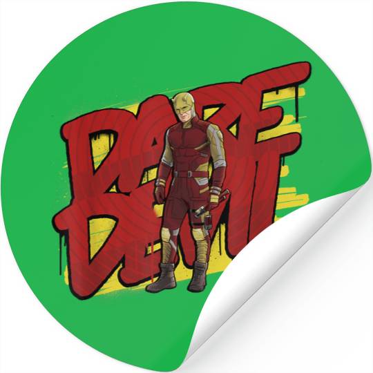 Marvels Daredevils Yellow And Red Suit She hulk Disneyss+ Stickers