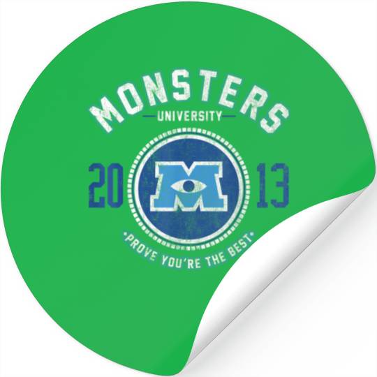 Disney Monsters University Logo Graphic TShirt Stickers
