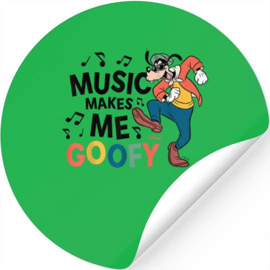 Disney Music Makes Me Goofy Stickers