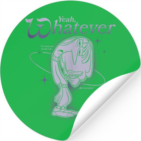 Disneyss Pixars Inside Out 2 Yeah Whatever Cute Ennui Big Logo Stickers