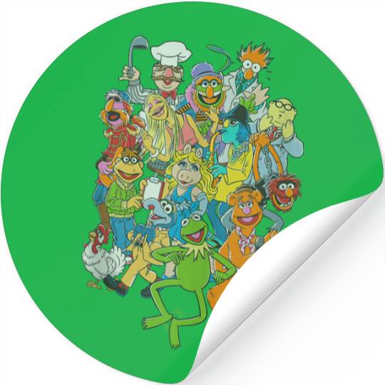 Disneyss The Muppets Main Characters Vintages Group shots Stickers