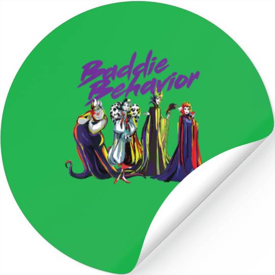 Disney Villains Baddie Behavior Long Sleeve Stickers