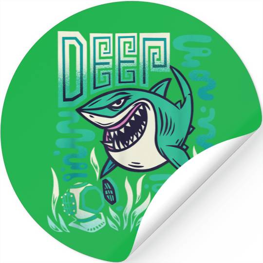 Disneyss And Pixarss Finding Nemo Bruce The Shark Deep Stickers