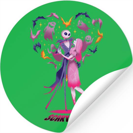 Disneyss The Nightmare Before Christmas Jack Sally Scary Love Stickers