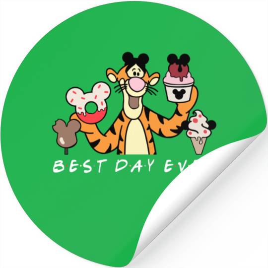 Tigger Best Day Ever, Tigger Disney Snacks Stickers