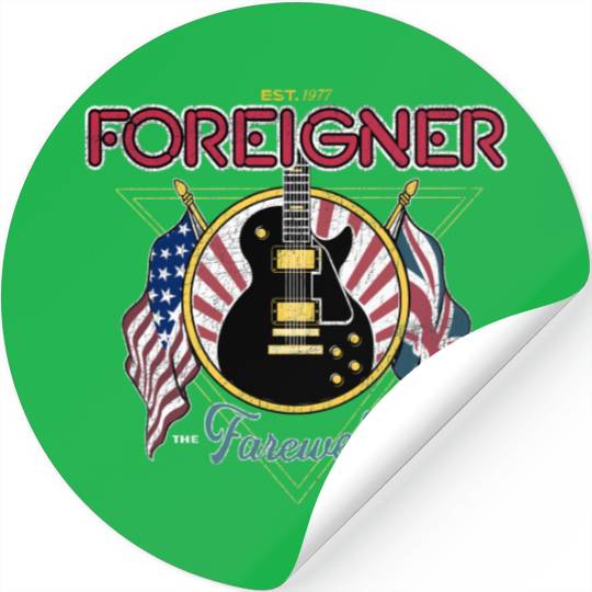 Foreigner Band 90s Vintage Stickers, Foreigner Band Rock Music, Foreigner Fan Gift, Foreigner Band Merch, Foreigner Farewell Tour 2024 Stickers
