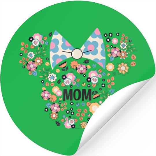 Disney Minnie Mouse Disney Mom Icon Flowers Mothers Day Stickers