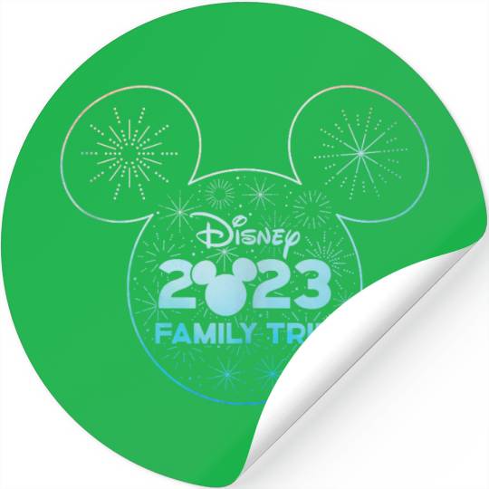 Disney Mickey Mouse Head Icon 2023 Family Trip Vacation Stickers