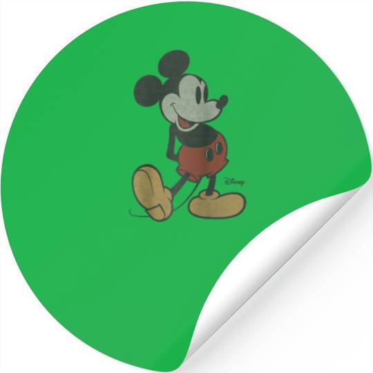Disney Classic Mickey Mouse Pose Raglan Baseball Tee Stickers