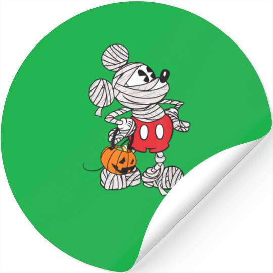 Disney Mickey Mouse Mummy Halloween T-Shirt Stickers