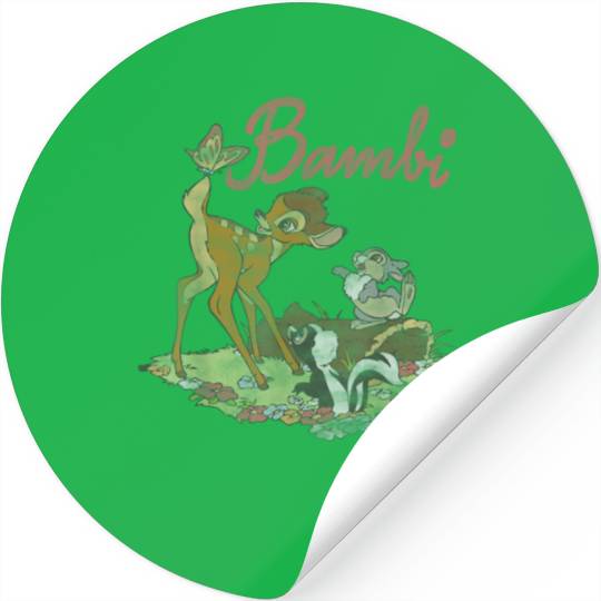 Disney Bambi Group Shot Logo T-Shirt Stickers